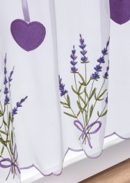 Gardinkappe med lavendel-broderi, bpc living bonprix collection