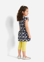 Jerseykjole til barn + 3/4-lang leggings (2-delt sett) av økologisk bomull, bpc bonprix collection