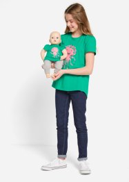 T-shirt til jente, og liten dukkekjole (2-delt sett), bpc bonprix collection