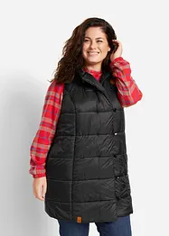 Vattert vest i midi-lengde, bonprix