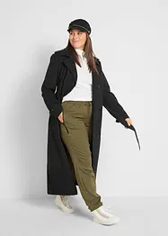 Lang trenchcoat med belte, bonprix