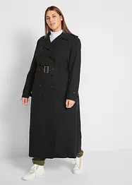 Lang trenchcoat med belte, bonprix