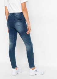 Super Skinny Jeans, litt kortere, med push-up destroyed, RAINBOW