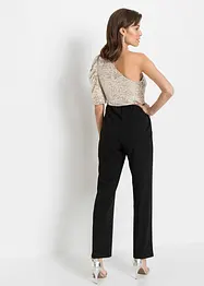 Jumpsuit med paljetter, bonprix