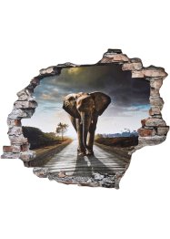 Wallsticker i 3D-look med elefant, bpc living bonprix collection