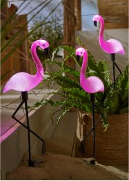 Solarcellelys flamingo (3-pack), bpc living bonprix collection