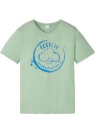 T-shirt av hudvennlig, økologisk bomull med V-hals, John Baner JEANSWEAR