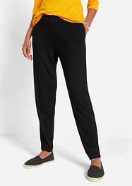 Lett slip on-bukse med High Waist-komfortlinning, 2-pack, bpc bonprix collection