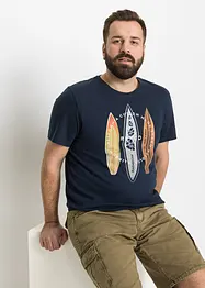 T-skjorte i ren økologisk bomull, Slim Fit, bonprix