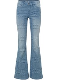 Jeans med sleng og etnisk print, RAINBOW