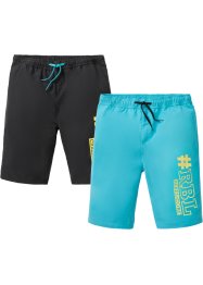 Strand-shorts av resirkulert polyester (2-pack), bpc bonprix collection