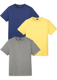 T-shirt i slub-garn (3-pack), bpc bonprix collection