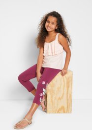 3/4-lang leggings til jente, med økologisk bomull (2-pack), bpc bonprix collection