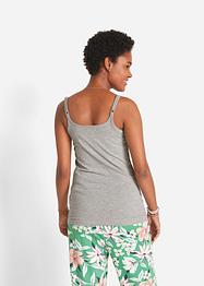 Lang singlet av økologisk bomull, 2-pack, bpc bonprix collection