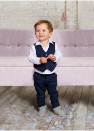 Babyskjorte + vest + bukse (3-delt sett), bpc bonprix collection