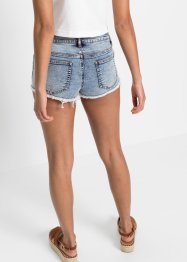 Jeans-short med skjerf-detalj, RAINBOW