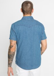 Jeansskjorte, Slim Fit, kort arm (2-pack), John Baner JEANSWEAR