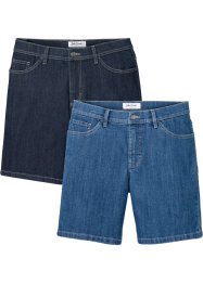 Stretch-jeansshorts, Regular Fit (2-pack), John Baner JEANSWEAR