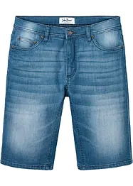 Stretchy jeansbermuda med forsterket skritt, Regular Fit, bonprix