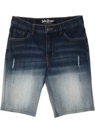 Dip dye-jeans-bermuda til gutt, Slim Fit, John Baner JEANSWEAR