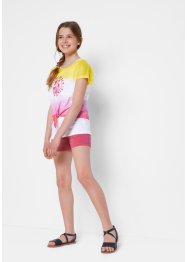 Singlet til jente+T-shirt som kan knytes (2-delt sett), bpc bonprix collection