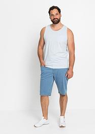 Stretchy jeansbermuda med komfortsnitt, Regular snitt, John Baner JEANSWEAR