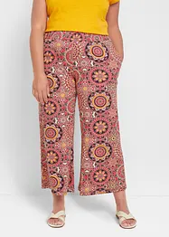 7/8-lang, vid culottes i jersey med bred, vaflet linning, bonprix