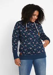 Sweatshirt med hette og snøring, bonprix