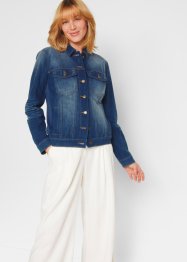 Jeansjakke ribbestrikk i sidene, bpc bonprix collection