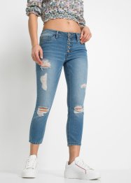 En kortere destroyed-jeans, RAINBOW