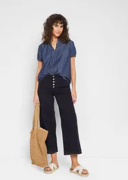 Culotte-jeans med stretch, av økologisk bomull, John Baner JEANSWEAR