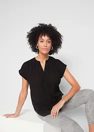 Blusetunika i georgette-materiale, bonprix