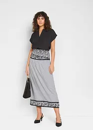 Blusetunika i georgette-materiale, bonprix