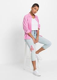 Boyfriend-jeans med sommerfuglprint i 7/8-lengde, RAINBOW