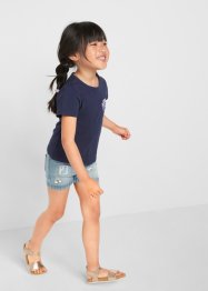 Shorts med enhjørning-print til jente, John Baner JEANSWEAR