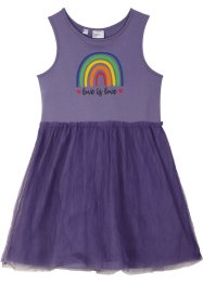 Pride jerseykjole til barn, med paljetter og tyllskjørt, bpc bonprix collection
