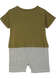 Kortermet jumpsuit til baby, økologisk bomull, bpc bonprix collection