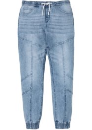 Loose fit stretch pull-on jeans, Straight, RAINBOW