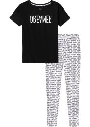 Oversized pyjamas med leggings, bpc bonprix collection
