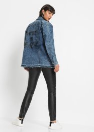 Jeansjakke med print, RAINBOW