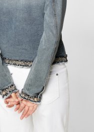 Jeansjakke med bouclé, bpc selection premium