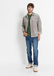 Classic Fit jeans med stretch og resikrulert bomull, Tapered (2-pack), John Baner JEANSWEAR