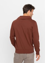 Sweatshirt med sjalskrage, av økologisk bomull, RAINBOW