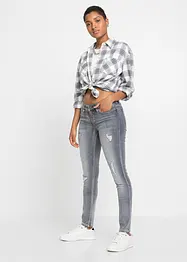 Skinny Jeans med destroy-effekter, bonprix