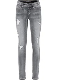 Skinny Jeans med destroy-effekter, bonprix