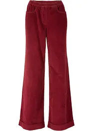 Bukse med stretch og vide ben, High Waist, bonprix