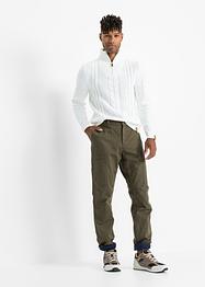 Regular Fit stretch termobukse med cargo-lommer, Straight, bpc bonprix collection
