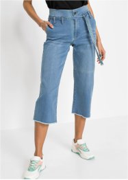 Culotte-jeans med belte, RAINBOW
