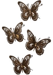 Lysholder for vegg i sommerfugl-design (4-pack), bpc living bonprix collection