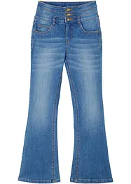 High Waist-jeans til jente med vide ben, bonprix